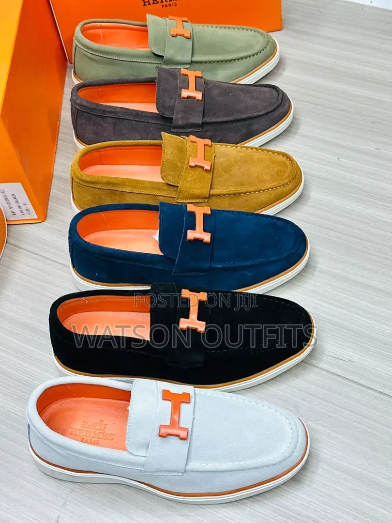 Hot H.Design Men's Leather Shoes Loafers