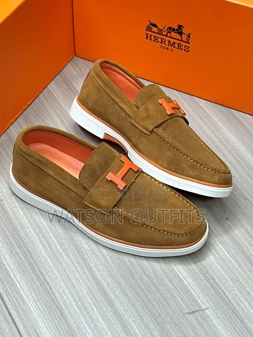 Hot H.Design Men's Leather Shoes Loafers