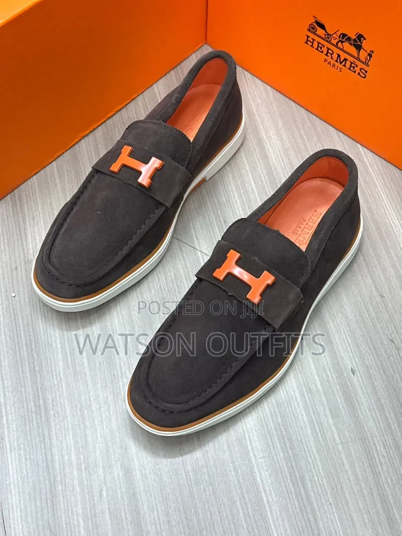 Hot H.Design Men's Leather Shoes Loafers