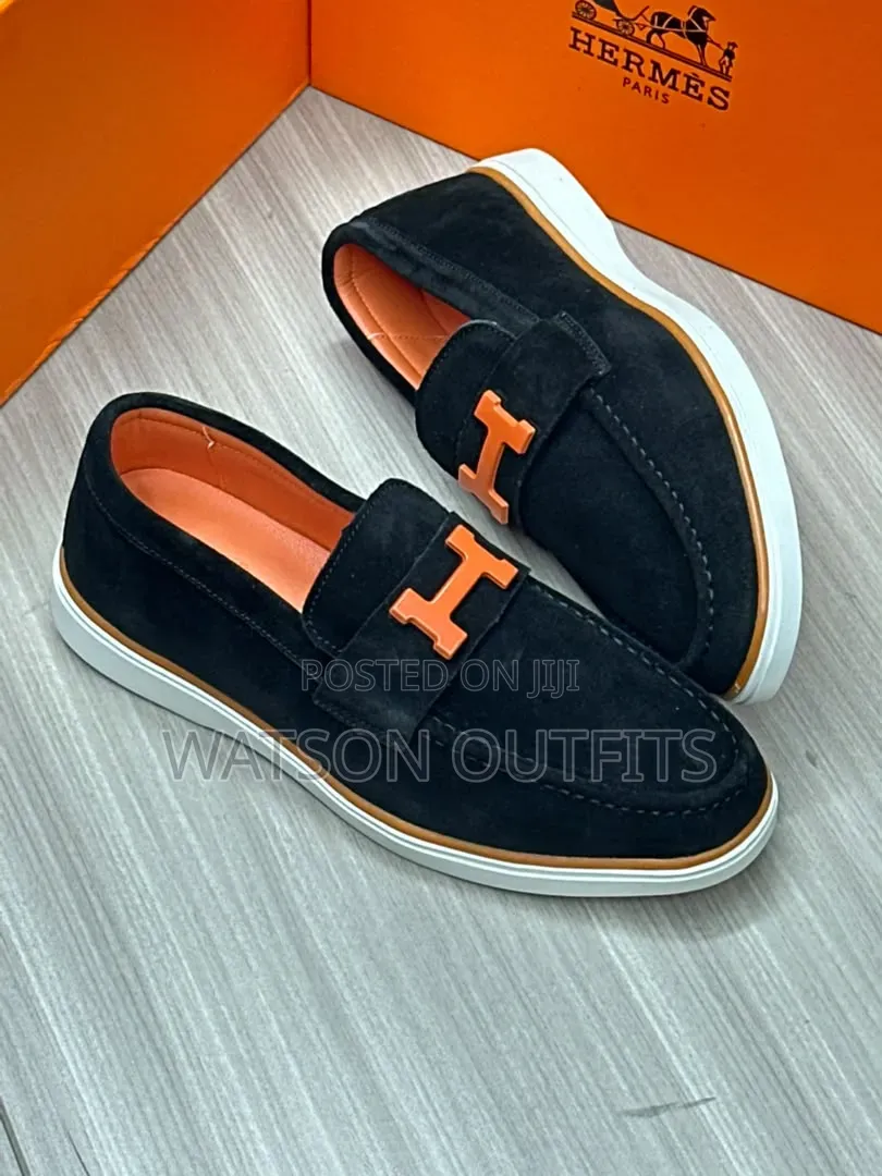 Hot H.Design Men's Leather Shoes Loafers