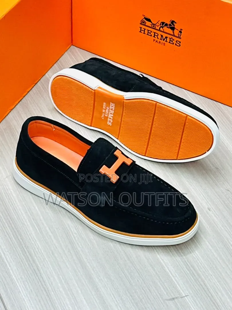 Hot H.Design Men's Leather Shoes Loafers