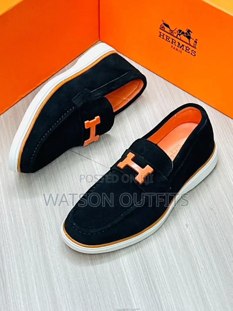 Hot H.Design Men's Leather Shoes Loafers