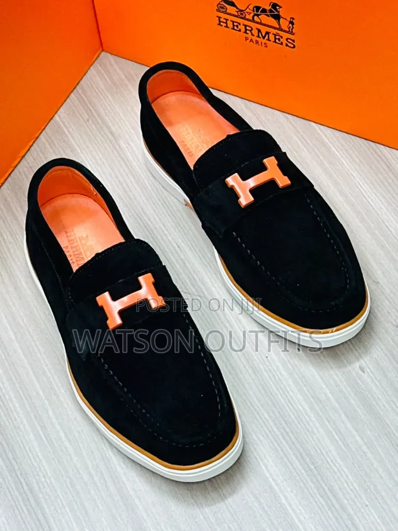 Hot H.Design Men's Leather Shoes Loafers