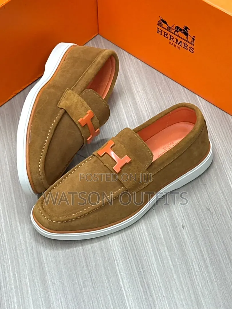 Hot H.Design Men's Leather Shoes Loafers