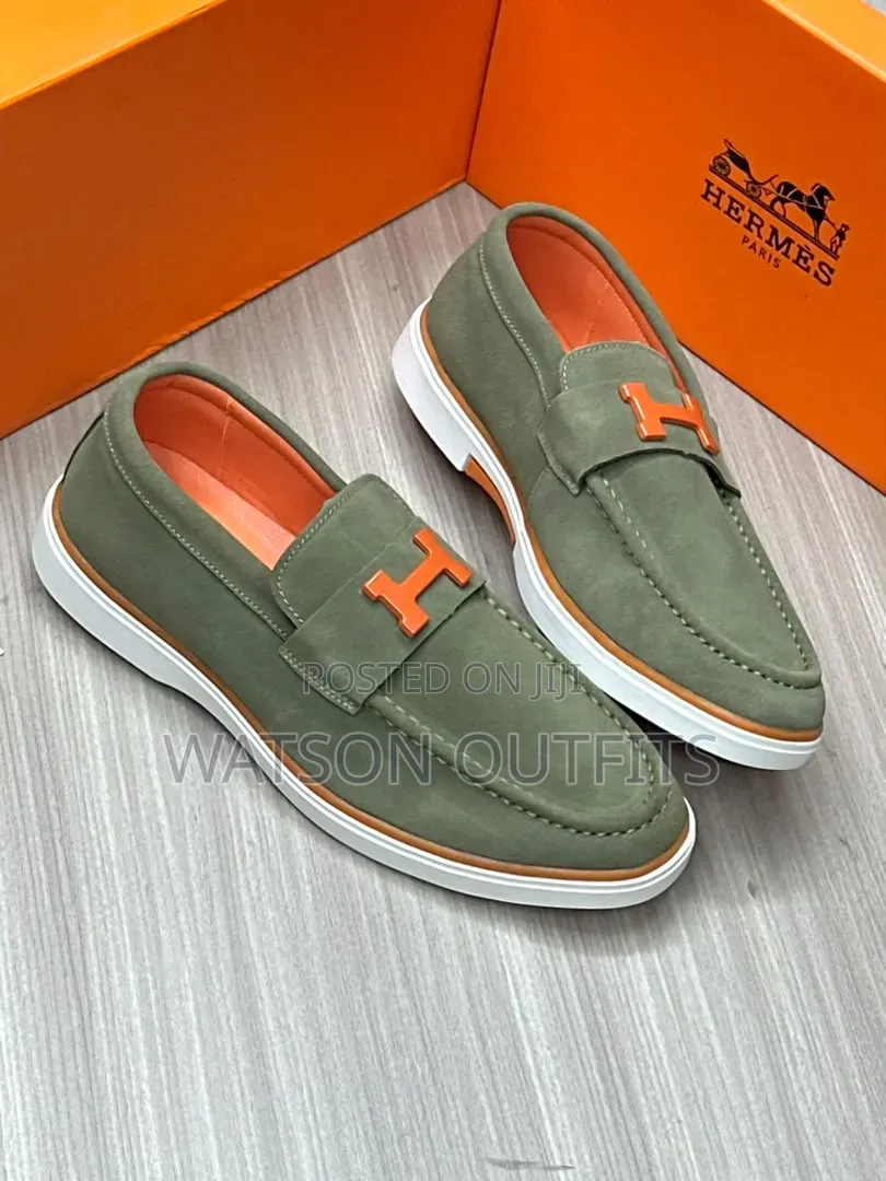Hot H.Design Men's Leather Shoes Loafers