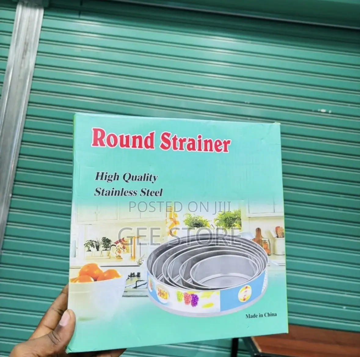 A 6-Piece Stainless Steel Round Strainer