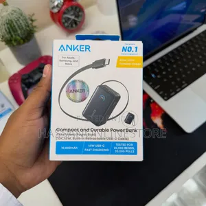 Anker Nano Power Bank (45w, Built-in Retractable USB-C Cable)