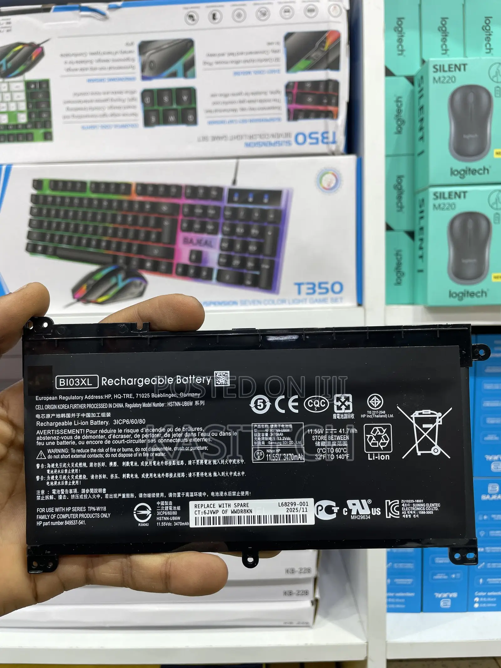 Bi03xl Original HP Laptop Battery. 3470mah