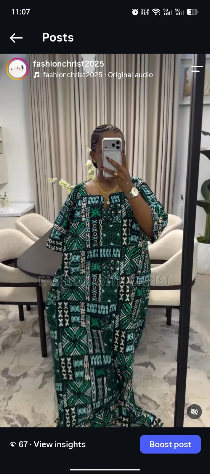 Beautiful Kitenge/Batiki Dress