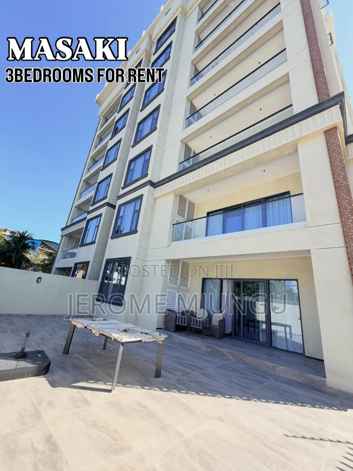 Furnished 3bdrm Apartment in Masaki for rent