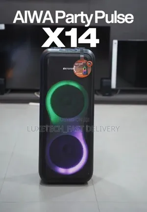Aiwa Party Pulse X14 600W Party Speaker – 2 Wireless Mics, RGB Lights