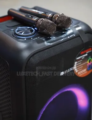 Aiwa Party Pulse X14 600W Party Speaker – 2 Wireless Mics, RGB Lights