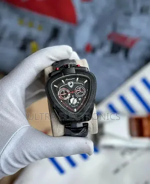 Luxury and Classic Lamborghini WÅTCH Fiber Belt Date Water Resistance