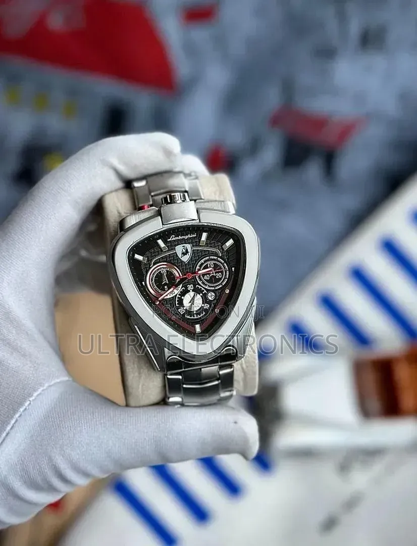 Luxury and Classic Lamborghini WÅTCH Fiber Belt Date Water Resistance