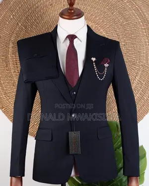 3-Piece Executive Suit - Navy Blue / Dark Navy
