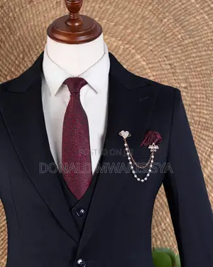 3-Piece Executive Suit - Navy Blue / Dark Navy