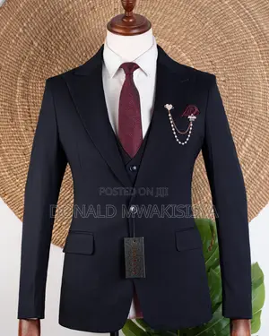 3-Piece Executive Suit - Navy Blue / Dark Navy