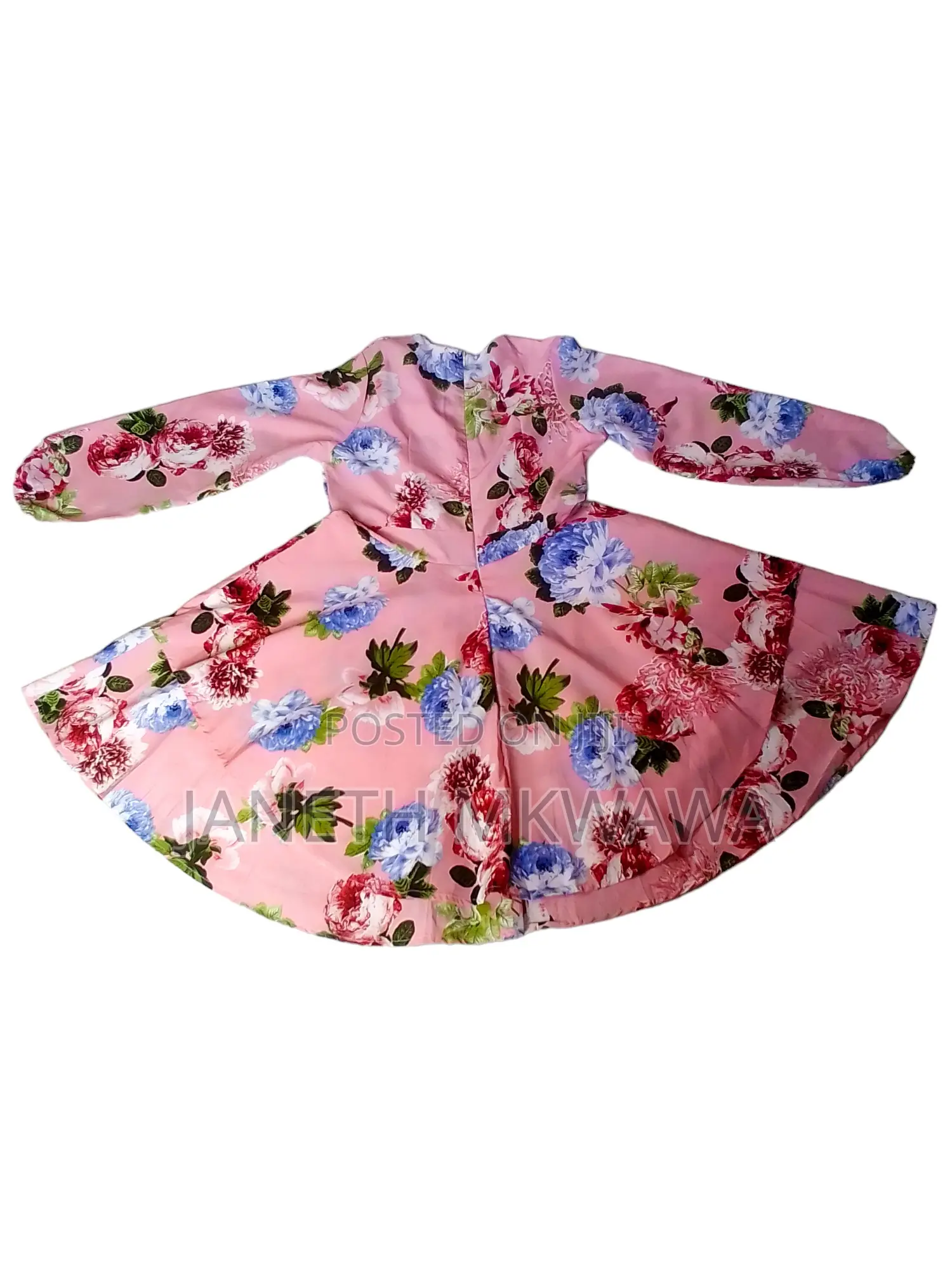 Pink Floral 2-Tiered Dress 2XL Women