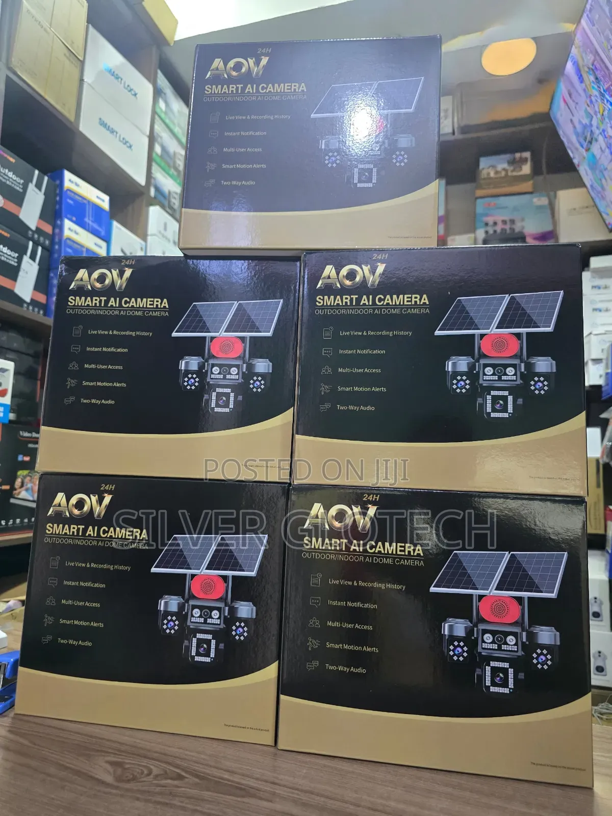4 Lens Aov Smart AI Camera Inaona Pande Zote