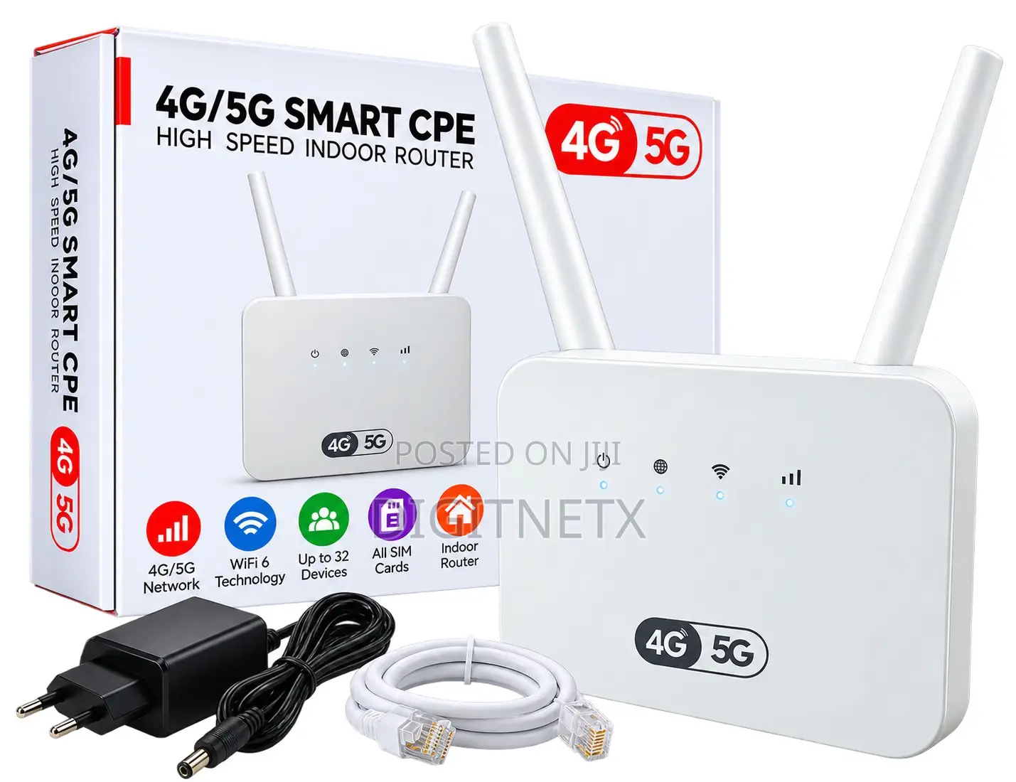 Universal 4g/5g Smart CPE WiFi 6 Router – All SIM Cards