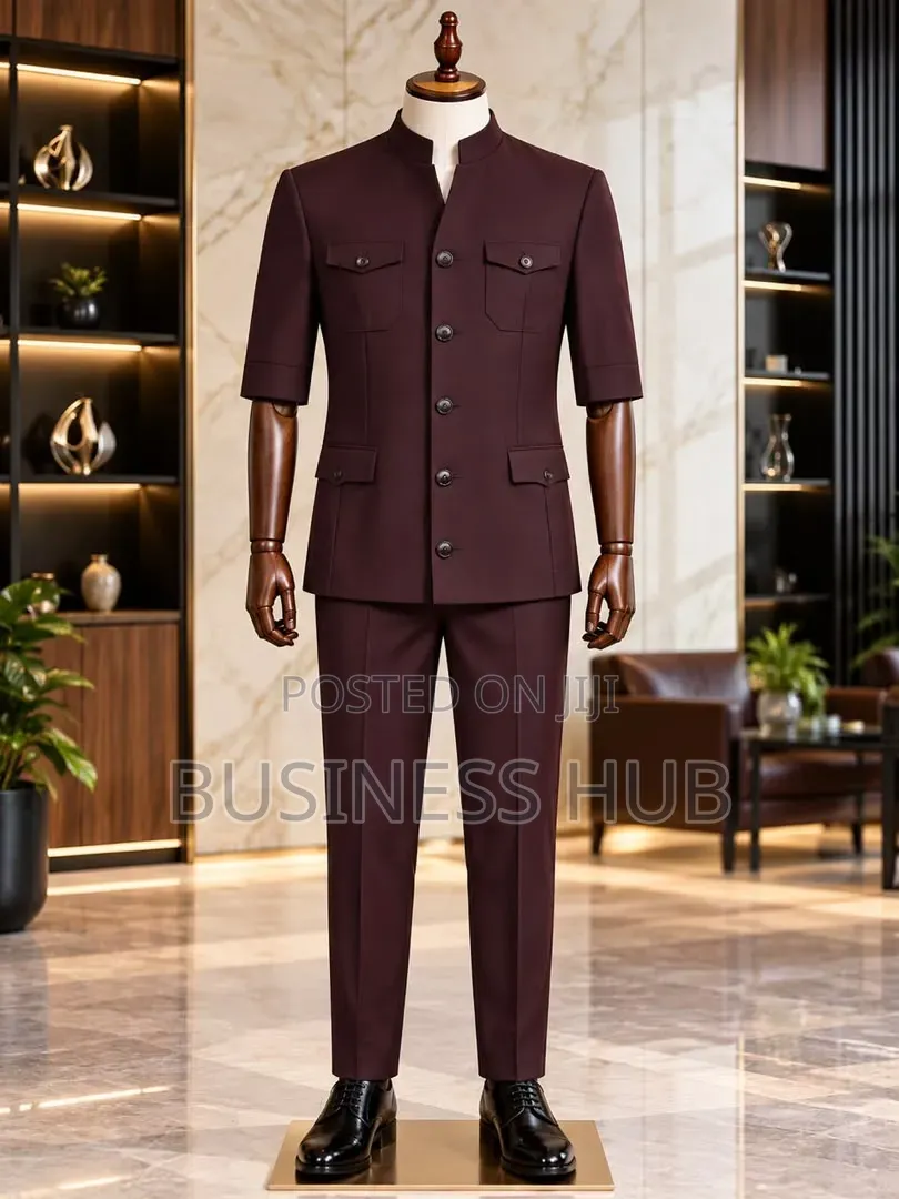 Ubora Mfupi Wa Mikono Yake Fashion Caunda Suit L