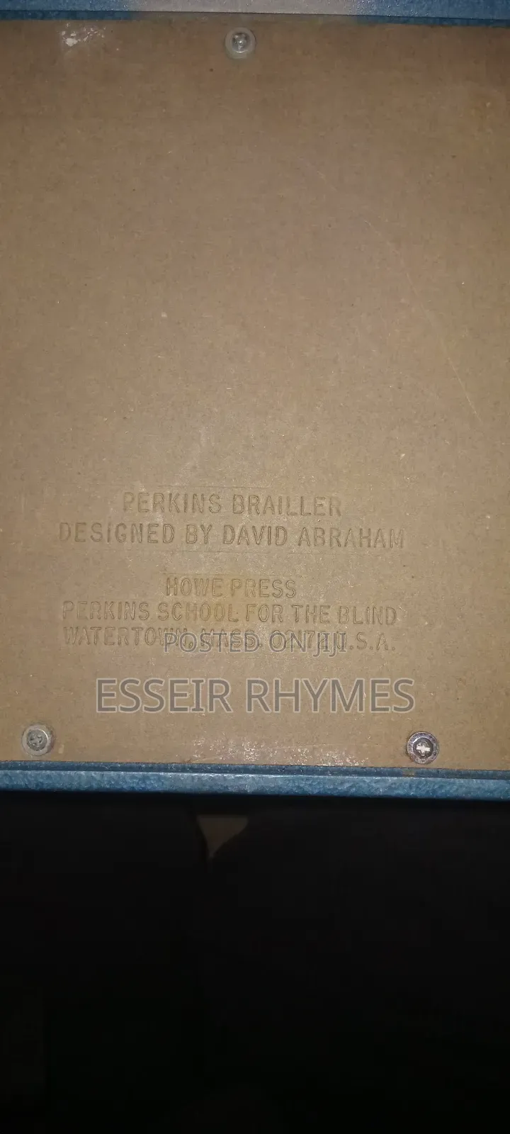 Perkins Brailler Original USA