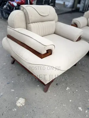 Sofa Seti Watu Saba 3/2/1/1 Spring Fiber Mbao Mninga