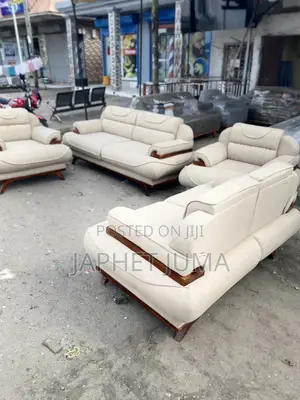 Sofa Seti Watu Saba 3/2/1/1 Spring Fiber Mbao Mninga