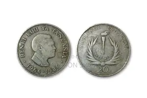 Tanzania 20 Shilingi Silver Proof 16g Rare