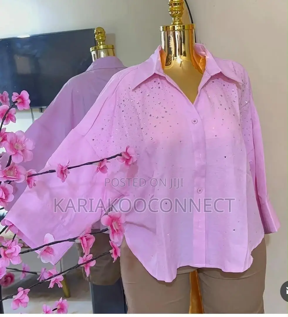 Embellished Button-Up Shirt