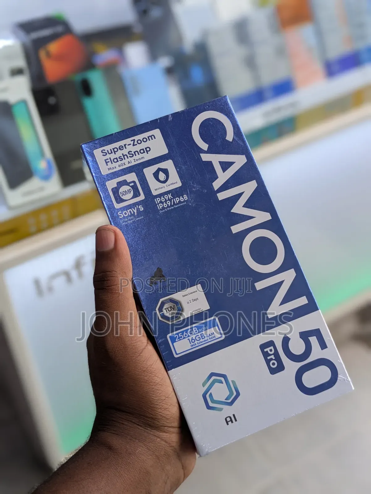 New Tecno Camon 50 Pro 256 GB Black