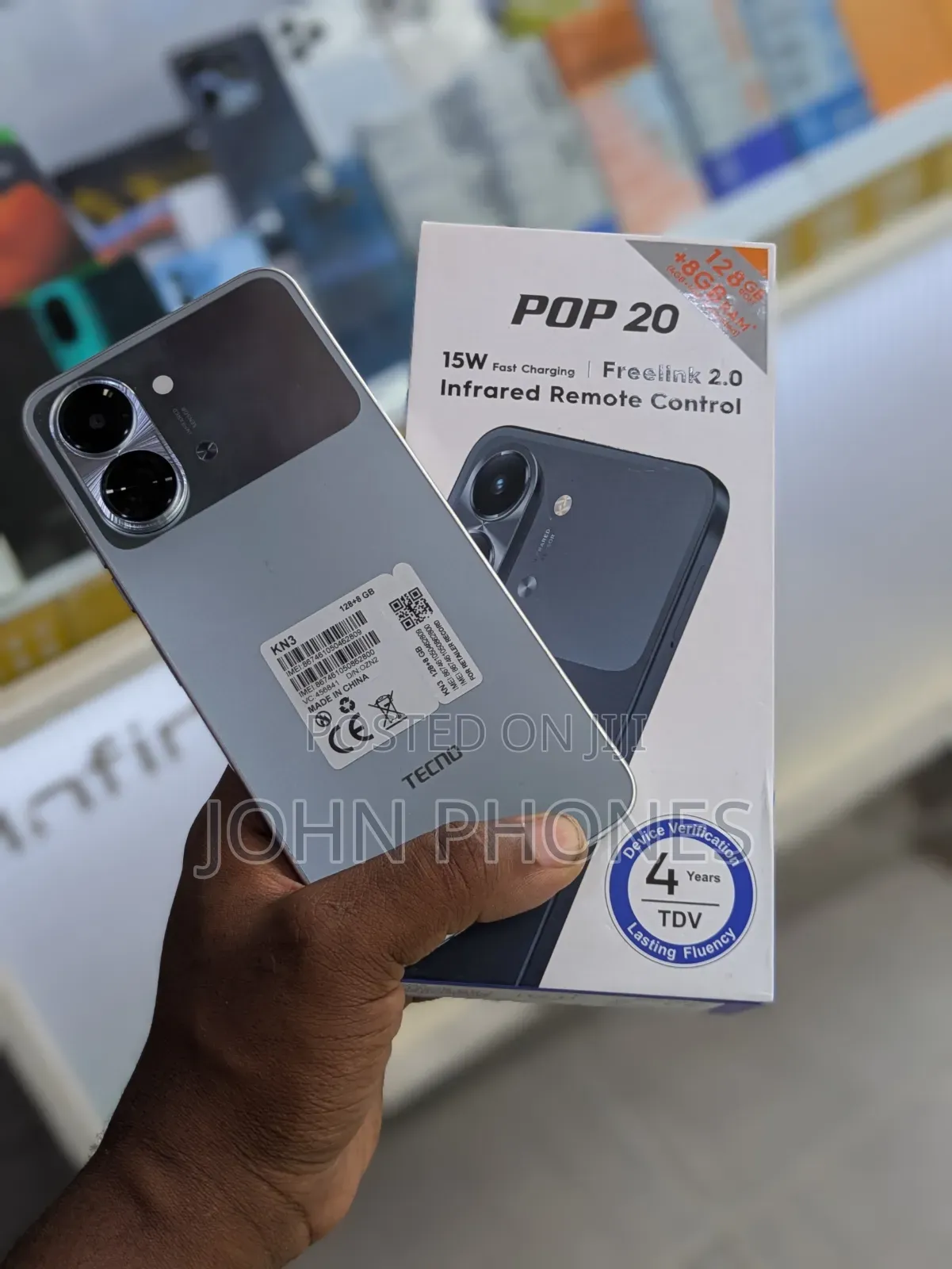 New Tecno Pop 20 128 GB Silver