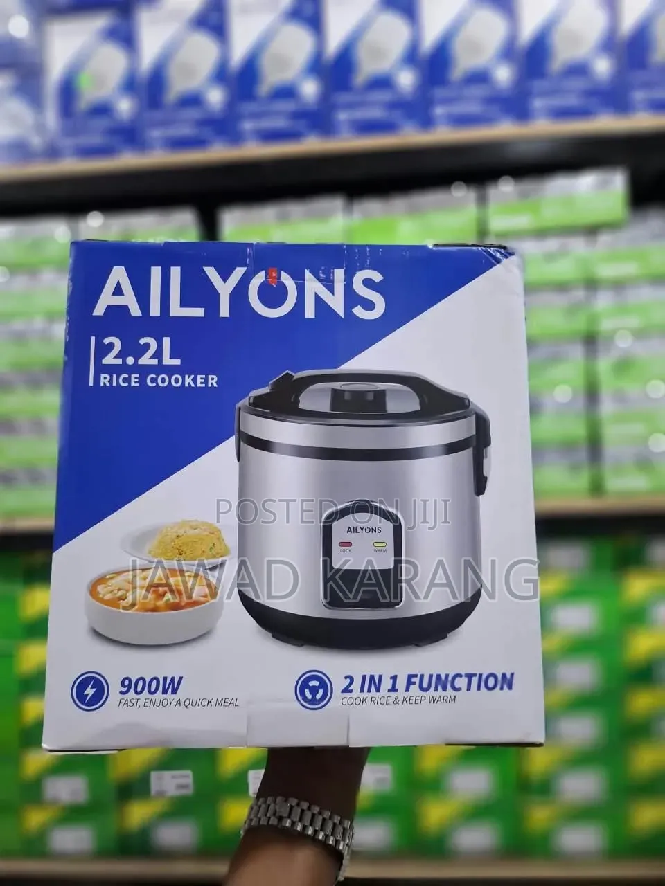 Ailyons Rice Cooker 2.2L