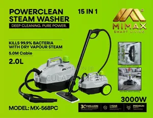2ltrs Mimax Power Clean Steam Washer and Vacuum Cleaner