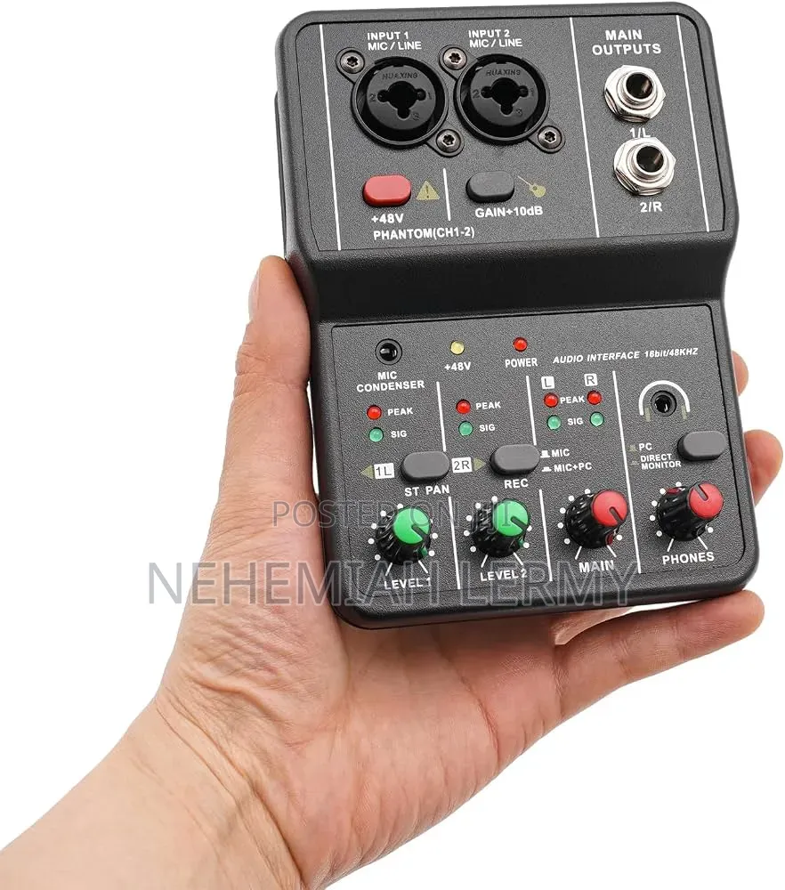 2 Chanel Audio Mixer.