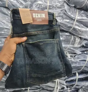 Jeans Za Kiume Mpya - Denim Bora, Size 28-40