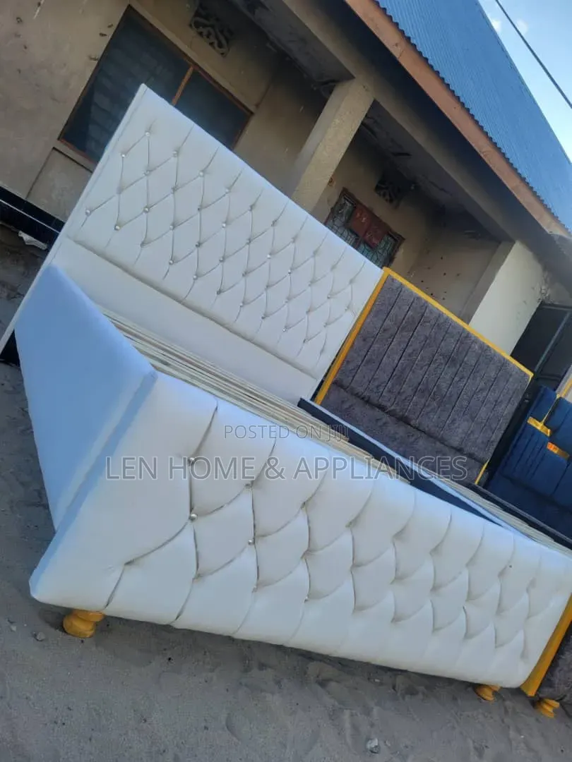 Bed Sofa Leather 5/6 Color White