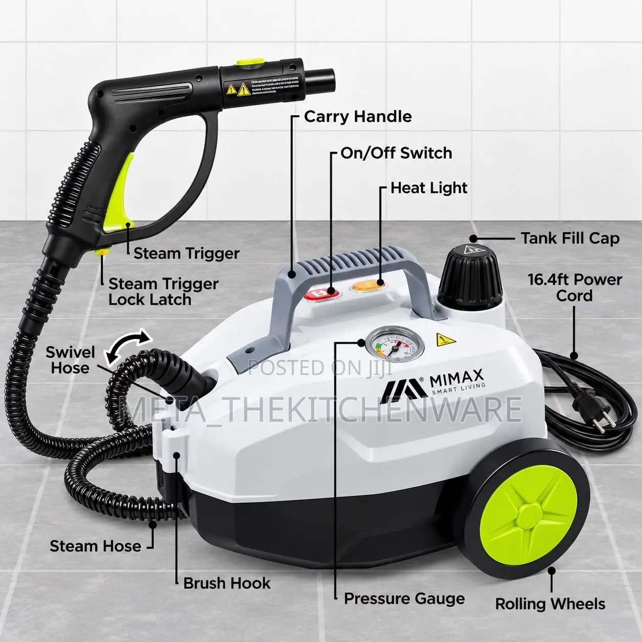 Mimax Powerclean Steam Washer 15 in 1 3000w