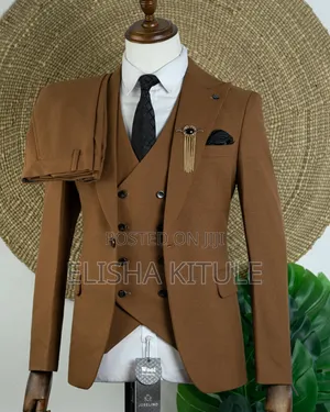 Tobacco Brown Suit for Men