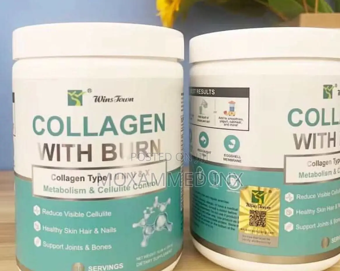 WinsTown Collagen With Burn Dietary Supplement Powder canisters.Cont