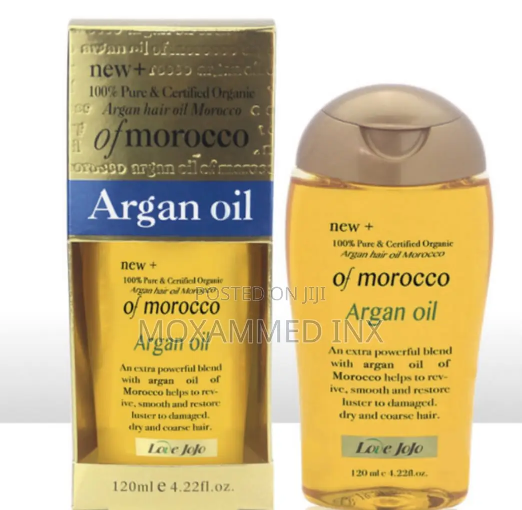 Love Jojo Pure Organic Moroccan Argan Hair Oil (120ml / 4.22 Fl. Oz.)
