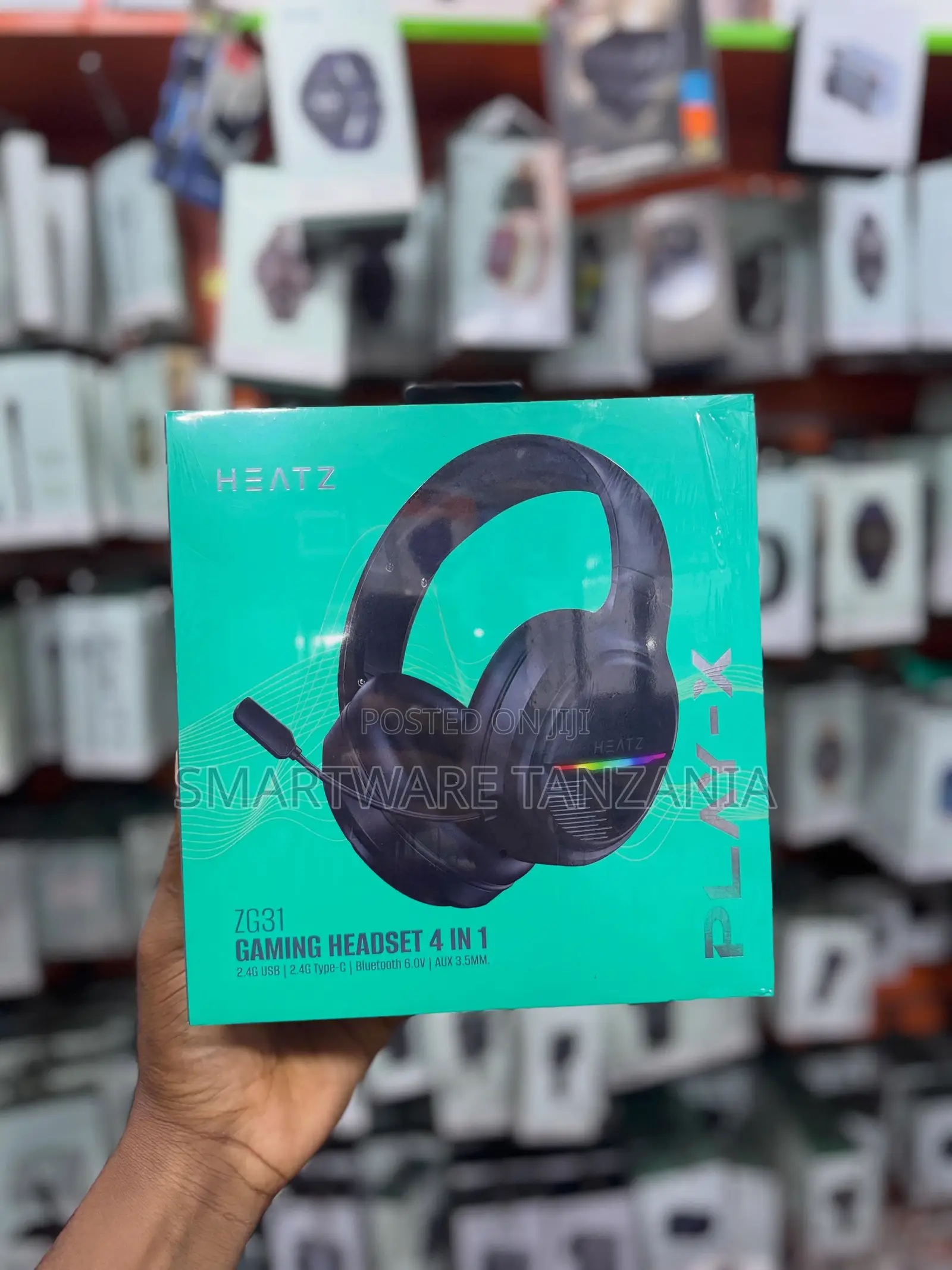 HEATZ ZG31 Gaming Headset 4 in 1, Bluetooth 6.0, USB-C, AUX 3.5mm