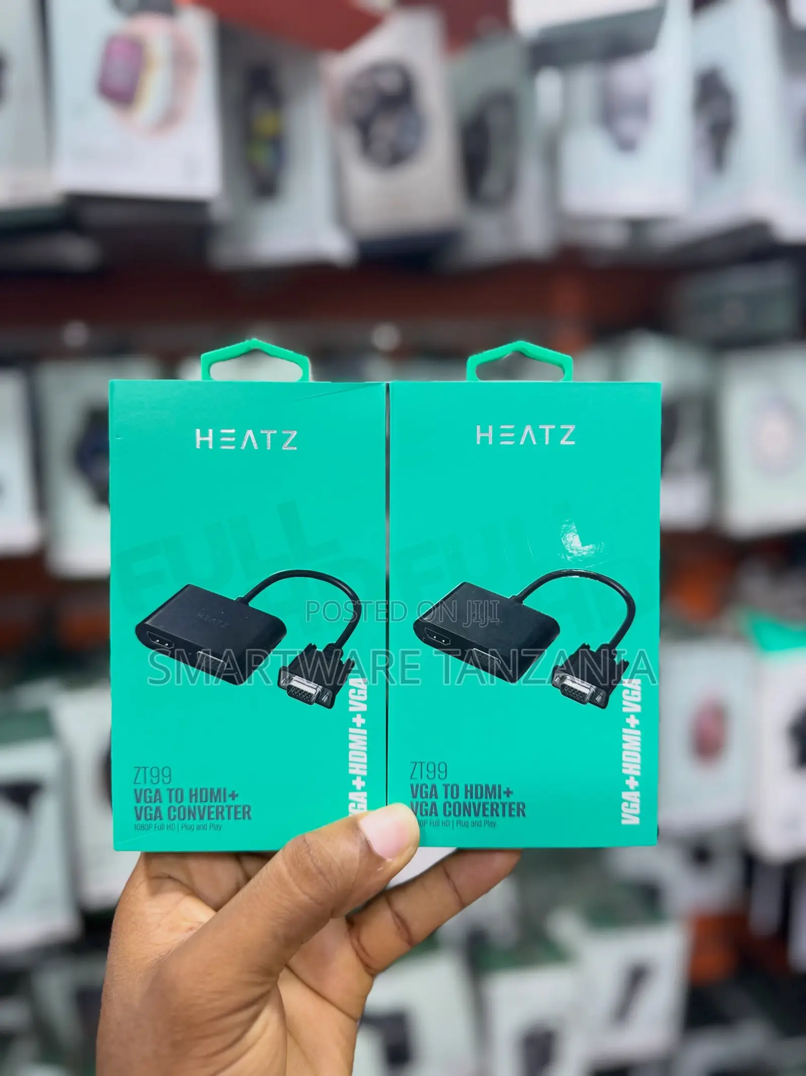 HEATZ ZT99 VGA to HDMI + VGA Converter, 1080P Full HD, Plug and Play