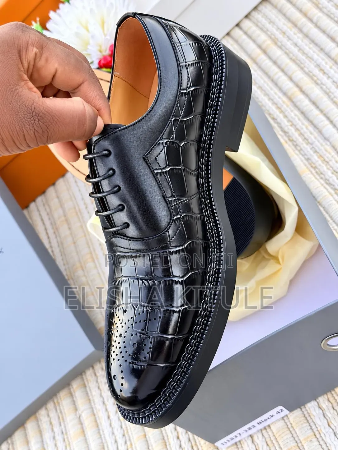 Black Crocodile Shoes