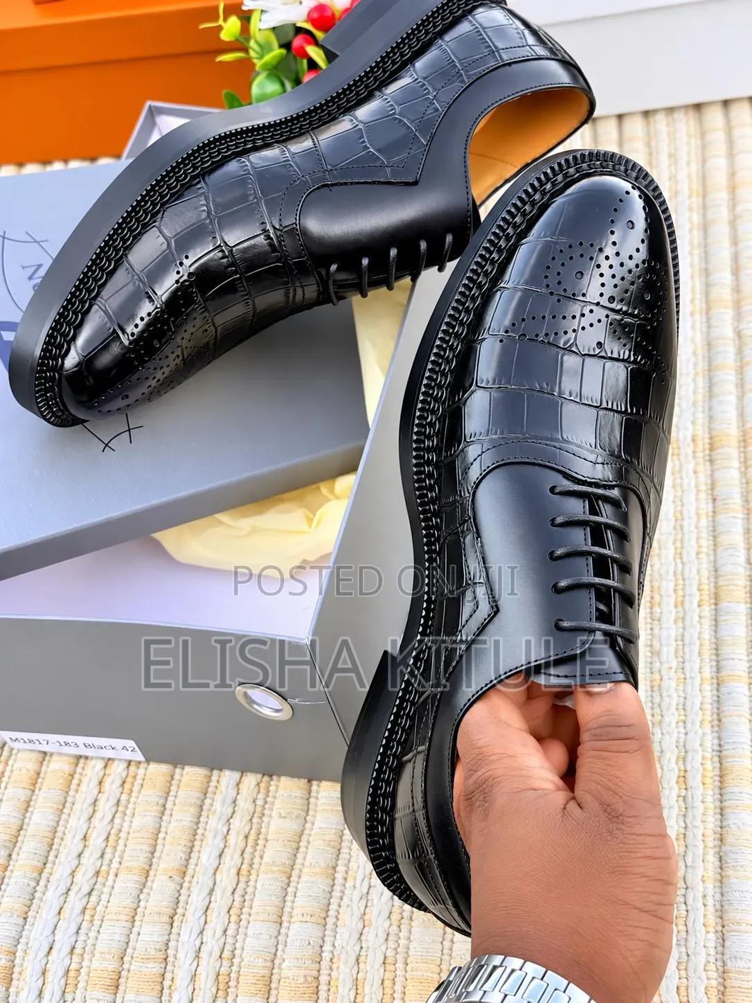 Black Crocodile Shoes