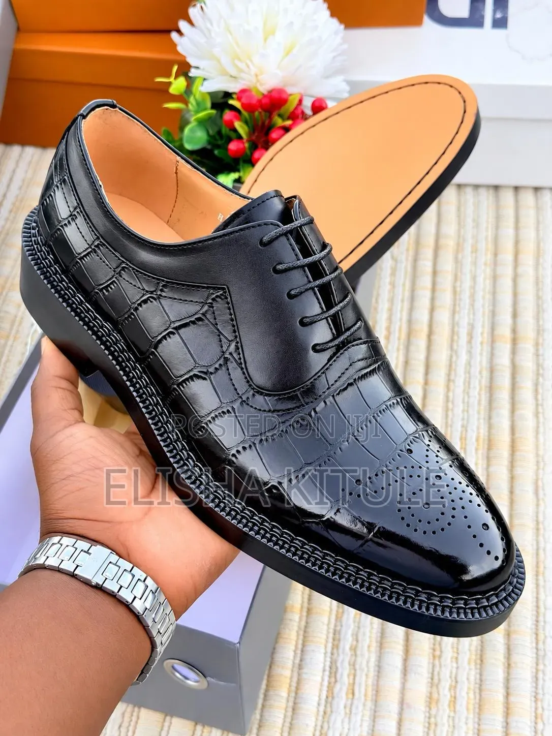 Black Crocodile Shoes