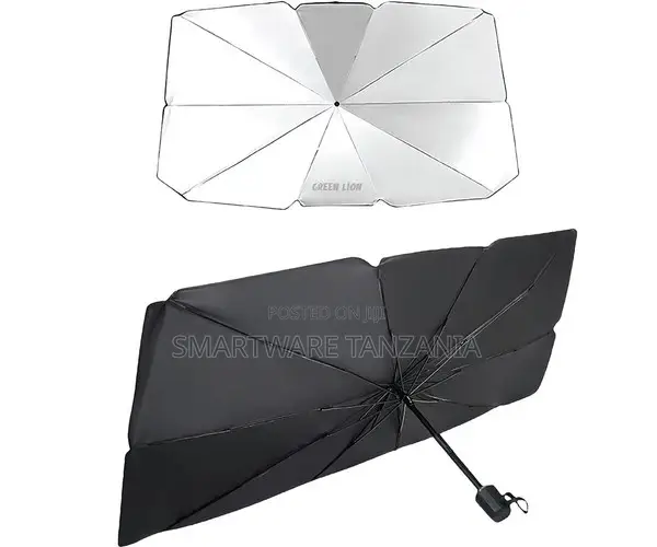 Green Lion Car Windshield Sunshade Umbrella, Foldable, UV Protection