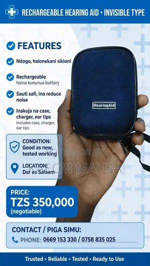 Rechargeable Ear Sound Amplifier >ndogo Haionekani