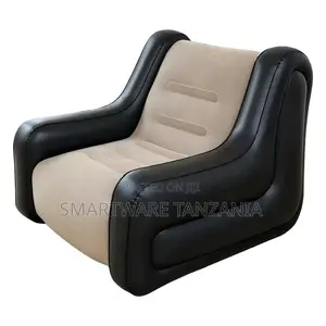 Green Lion Single Seater Inflatable Sofa, PVC & Flocking Material