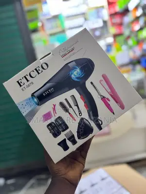 ETCEO Professional Hair Dryer ET-5878 With Styling Accessories Kit